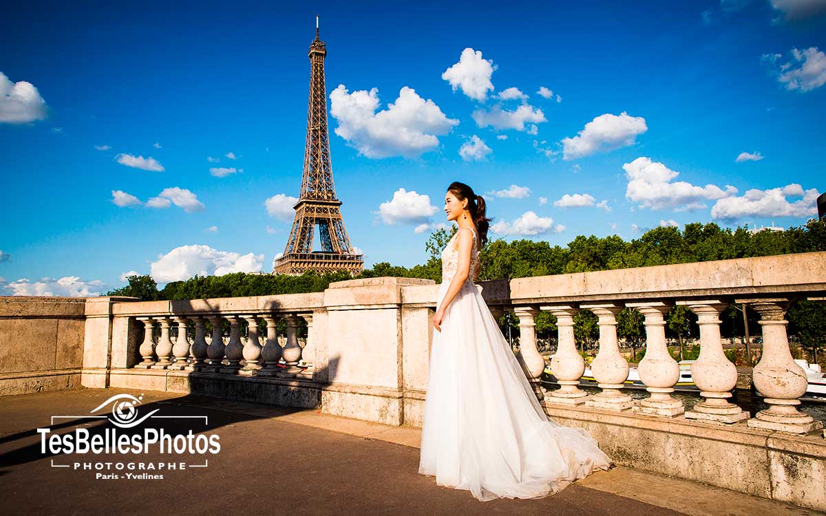 Shooting photo mariage chinois séance couple Paris