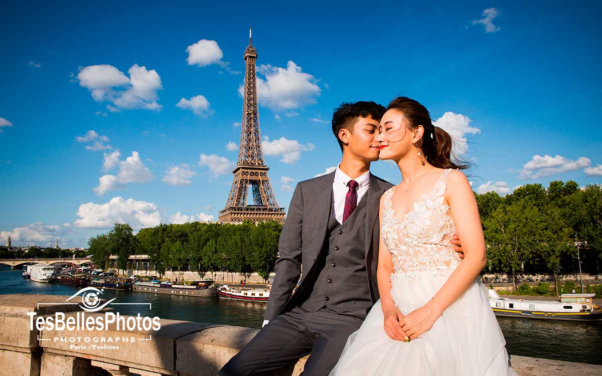 Séance mariage photo couple chinois Paris