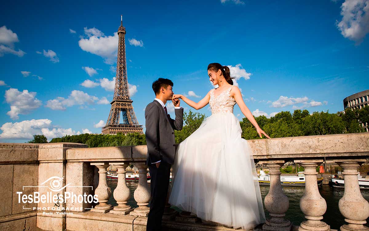 巴黎婚纱写真照, 巴黎蜜月婚纱照