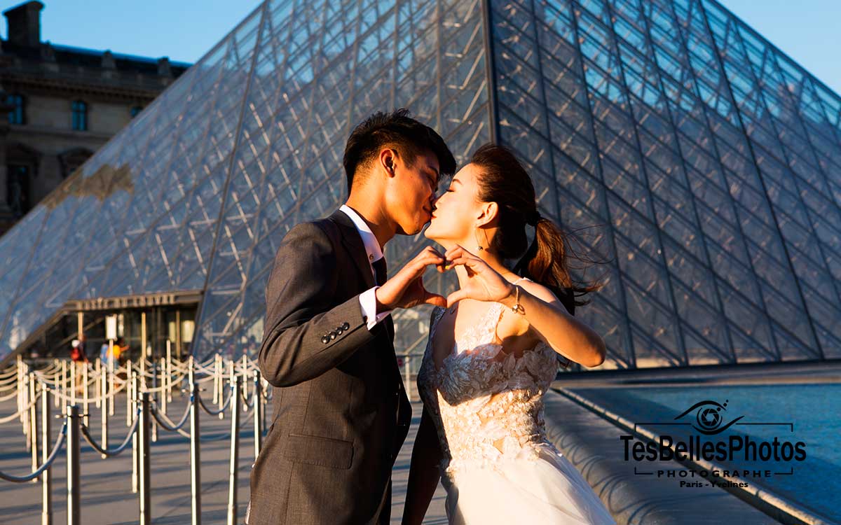 Shooting photo mariage couple chinois Paris