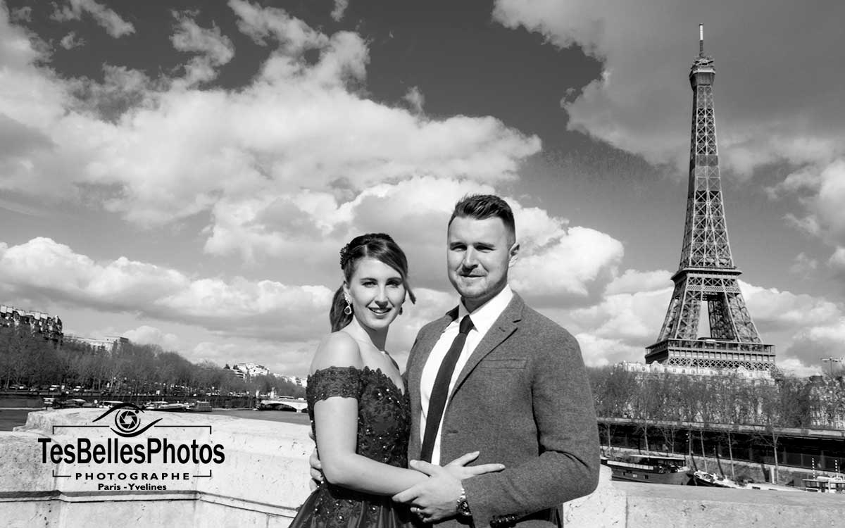 Shooting photos couple Paris, photo de mariage Paris Tour Eiffel