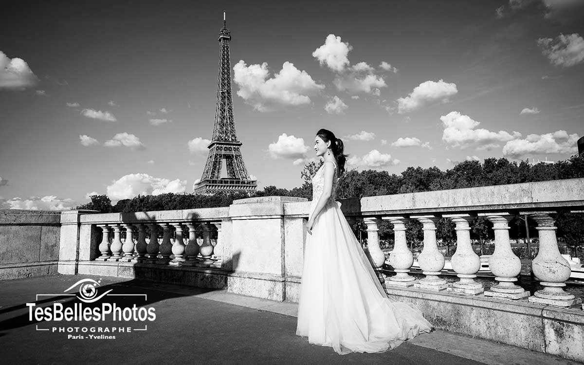 Photographe chinois Paris, photo couple chinois pré-mariage Paris