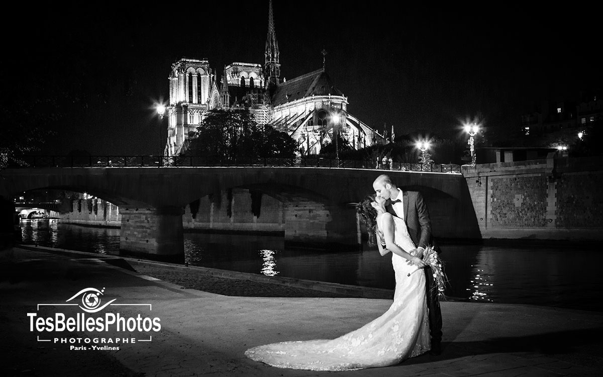 Shooting photo couple Paris By Night