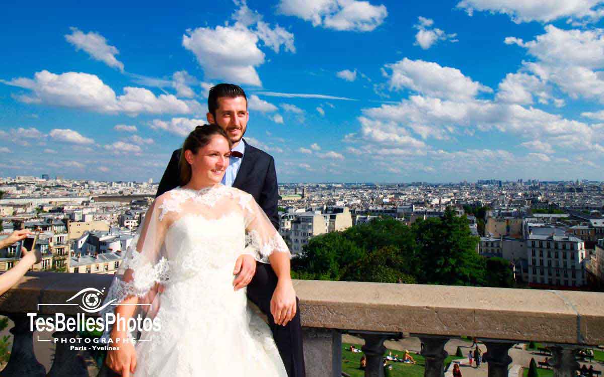 Photo couple Day After après mariage Paris